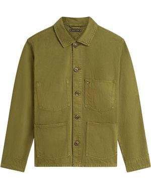Tommy Hilfiger Boxy Flag Detail Workwear Jacket - Green