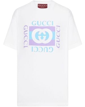 Gucci Logo Cotton T-Shirt - White