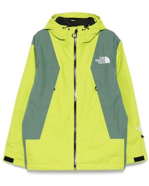 The North Face Neon Outdoor Jacket With Adjustable Cuffs And Dual Pockets - Yellow