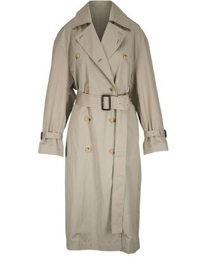 TOTEME Cotton Blend Trench Coat - Natural