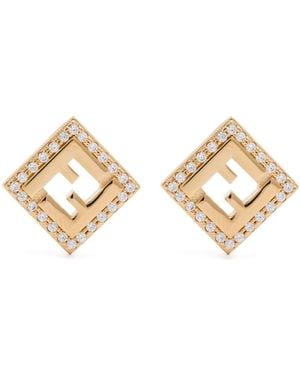 Fendi Ff Earrings - Metallic
