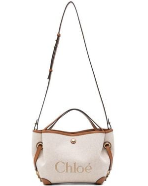 Chloé Clover Hobo Bag - Natural