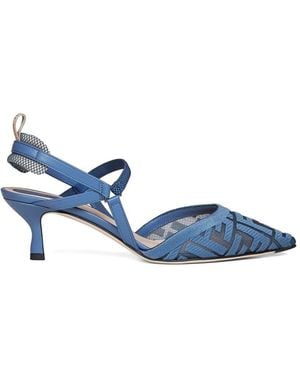 Fendi Colibrì Lite Slingback Court Shoes - Blue