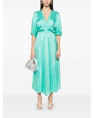 Forte Forte Silk Long Dress - Blue