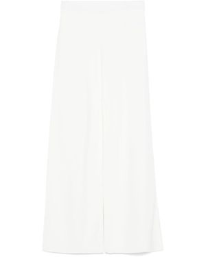 P.A.R.O.S.H. Knitted Flared Trousers - White
