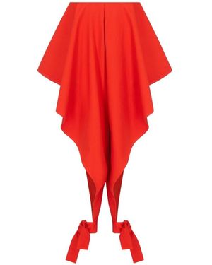 Alaïa Cotton Panelled Trousers - Red