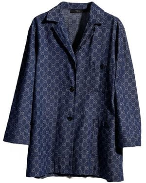 Gucci Gg Denim Cotton Shirt - Blue
