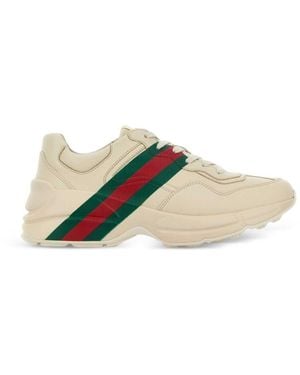 Gucci Rython Trainers - White