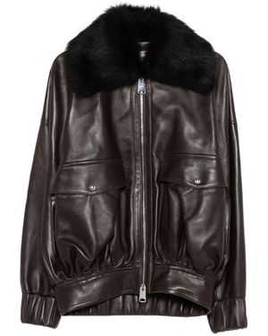KHAITE Leather Jacket - Black