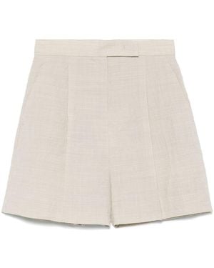 Max Mara Wool Shorts - Natural