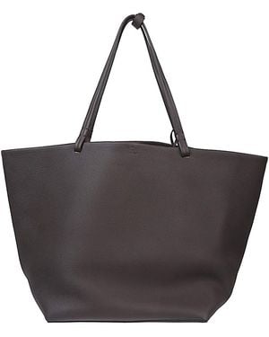 The Row Park Tote Xl Leather Tote Bag - Black