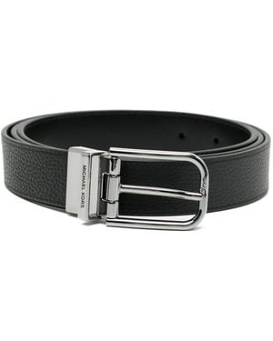 Michael Kors Leather Reversible Belt - Black
