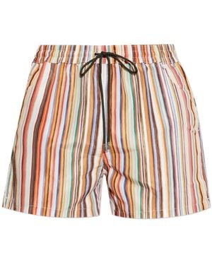 Paul Smith Striped Swimsuit - White