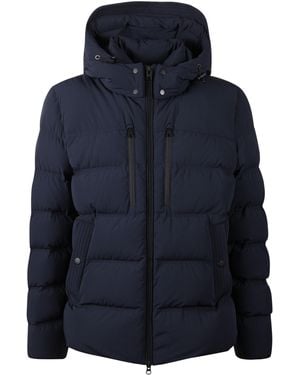 Woolrich Logo Down Jacket - Blue