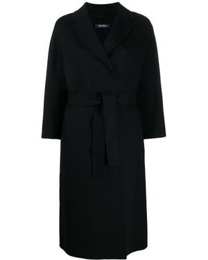 Max Mara Long Wool Coat - Black