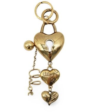 Chloé Symbols Keyring - Metallic