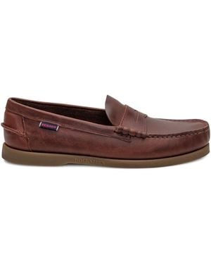 Sebago Dolphin Waxed Moccasin - Brown
