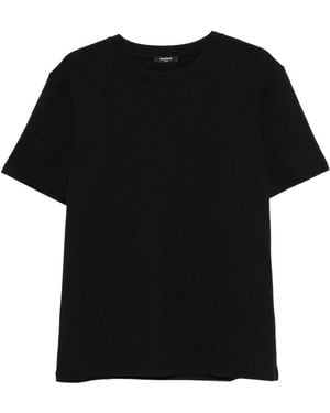 Balmain T-Shirt With Logo Printed On The Back - Black