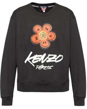 KENZO Logo Classic Sweatshirt - Black