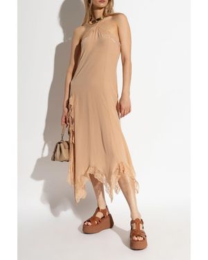 Chloé Nama Wedge Sandals - White
