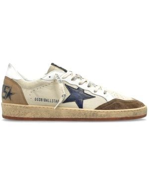 Golden Goose Ball Star Leather Trainers - White
