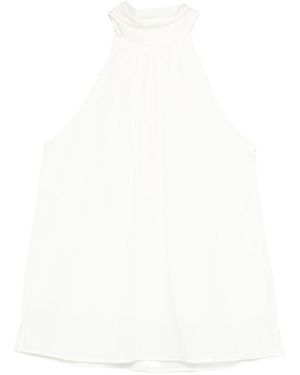 Silk95five Villette Silk Top - White