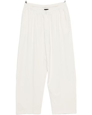 Emporio Armani Straight-Leg Trousers - White