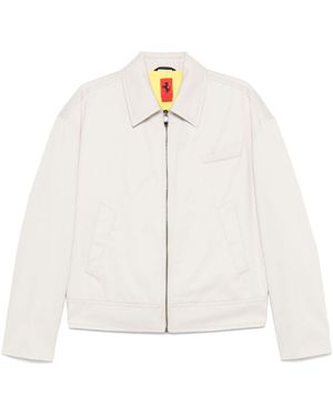 Ferrari Cotton Bomber Jacket - White