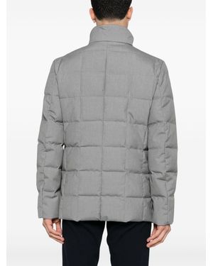 Fay Quilted Puffer Jacket - Grey