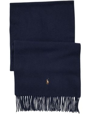 Polo Ralph Lauren Scarf With Logo - Blue