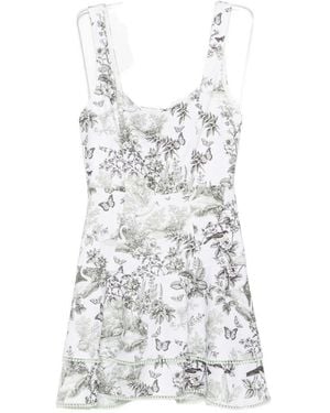 Alice + Olivia Abito Mini Miriam - Bianco