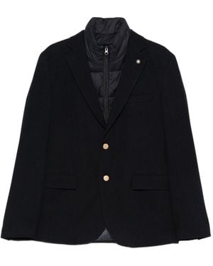Manuel Ritz Single-Breasted Jacket - Black