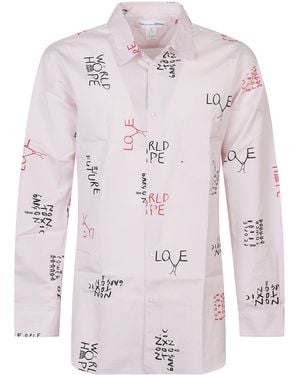 Comme des Garçons Shirt With All-Over Print - Pink