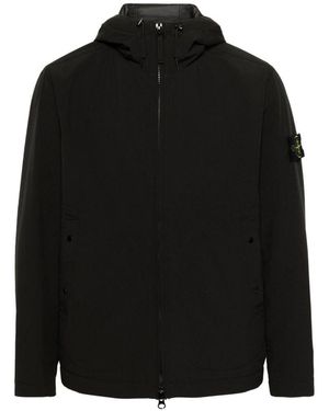 Stone Island Hooded Blouson Jacket - Black