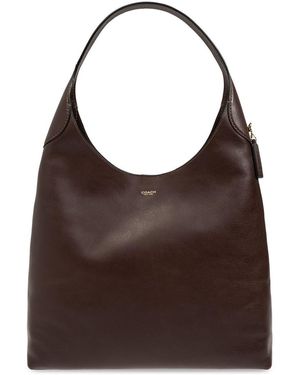 Stone Island Shadow Project Brooklyn 39 Leather Hobo Bag - Brown