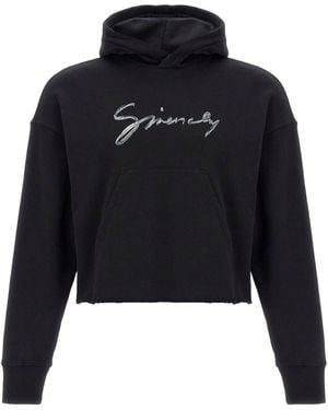 Givenchy Felpa Cropped - Blu