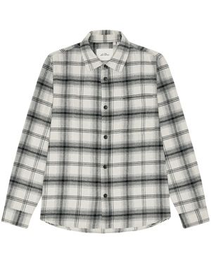 Les Deux Check Overshirt - Grey