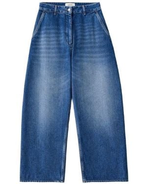 Studio Nicholson Cropped Denim Jeans - Blue
