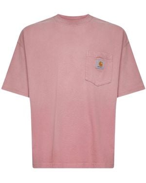 Carhartt Hudson Pocket Tee T-Shirt - Pink