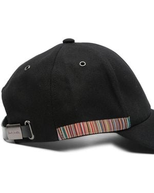 Paul Smith Signature Stripe Baseball Cap - Black