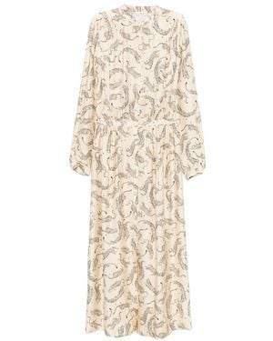forte_forte Printed Long Dress - White