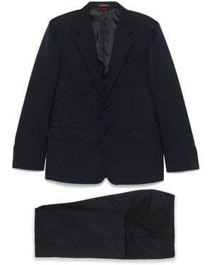 Gucci Completo Due Pezzi Gg Jacquard - Blu
