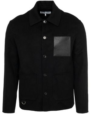 Loewe Wool And Cashmere Workwear Jacket - Black