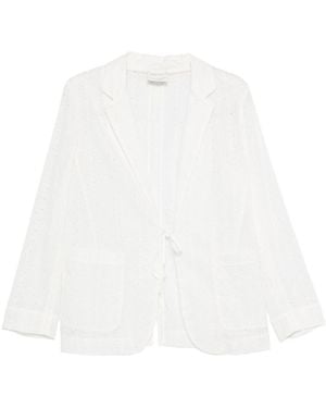 forte_forte Embroidered Cotton Jacket - White