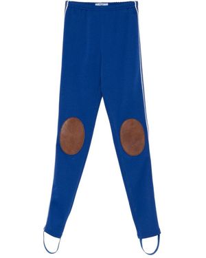 Prada Knee Patches Leggings - Blue