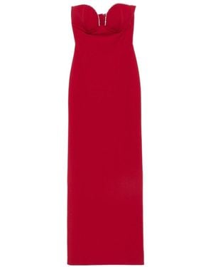 Solace London Abito Maxi Estivo - Rosso