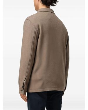 Tagliatore Tempesta Jacket With Pockets - Brown