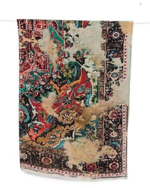 Faliero Sarti Carpet Print Stole - Brown