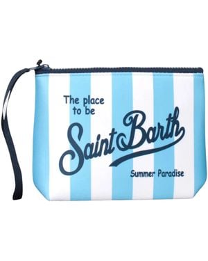 MC2 Saint Barth Pochette Aline Stripes - Blue