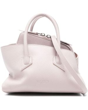 The Attico La Passeggiata Mini Leather Shoulder Bag - Pink